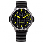 IWC Aquatimer Automatic 2000 Black Dial Black Rubber Strap Watch for Men - IW358001
