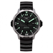 IWC Aquatimer Automatic 2000 Black Dial Black Rubber Strap Watch for Men - IW358002