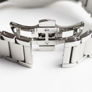 Emporio Armani Valente Chronograph Silver Dial Silver Steel Strap Watch For Men - AR11081
