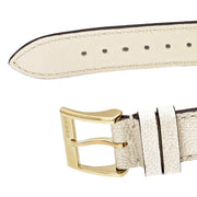 Gucci G Timeless Quartz Gold Dial Beige Leather Strap Watch For Women - YA1264180