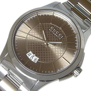 Gucci G Timeless Automatic Brown Dial Silver Steel Strap Watch For Women - YA126431A
