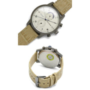 Tommy Hilfiger Kane White Dial Beige Leather Strap Watch for Men - 1710399