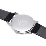 Calvin Klein City Black Dial Black Leather Strap Watch for Men - K2G211C1
