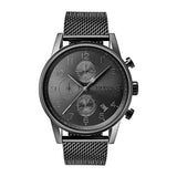 Hugo Boss Navigator Chronograph Grey Dial Grey Mesh Bracelet Watch for Men - 1513674