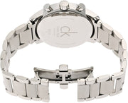 Calvin Klein City Chronograph Blue Dial Silver Steel Strap Watch for Men - K2G2714N