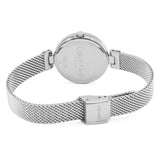Calvin Klein Authentic Silver Dial Silver Mesh Bracelet Watch for Women - K8G23126