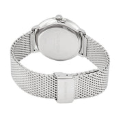 Calvin Klein White Dial Silver Mesh Bracelet Watch for Women - K8M21126