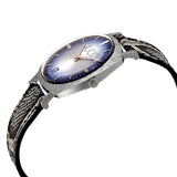 Gucci Grip Vintage Blue Dial Snakeskin Brown Leather Strap Watch for Women - YA152401
