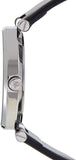 Calvin Klein Sight Silver Dial Black Leather Strap Watch for Men - K1S21120