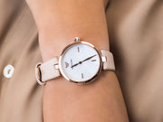 Emporio Armani Arianna Mother of Pearl Dial Pink Leather Strap Watch For Women - AR11199