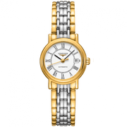 Longines Presence 25.5mm Automatic White Dial Two Tone Steel Strap Watch for Women - L4.321.2.11.7