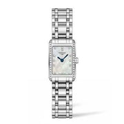 Longines Dolcevita Diamonds Mother of Pearl Dial Silver Steel Strap Watch for Women - L5.258.0.87.6