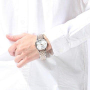 Emporio Armani Kappa Quartz Silver Dial Two Tone Mesh Bracelet Watch For Men - AR11093
