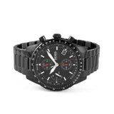 Hugo Boss Aero Chronograph Black Dial Black Steel Strap Watch for Men - 1513771