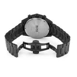 Hugo Boss Aero Chronograph Black Dial Black Steel Strap Watch for Men - 1513771