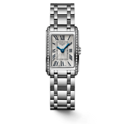Longines Dolcevita Diamonds Silver Dial Silver Steel Strap Watch for Women - L5.258.0.71.6