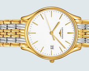 Longines Lyre Quartz White Dial Gold Stainless Steel Watch for Women - L4.859.2.12.7