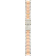 Michael Kors Parker Chronograph Brown Dial Two Tone Steel Strap Watch for Women - MK6118