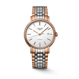 Longines Presence 38.5mm Automatic White Dial Two Tone Steel Strap Watch for Men - L4.921.1.12.7