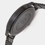 Emporio Armani Kappa Black Dial Black Mesh Strap Watch for Women - AR11252