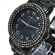 Marc Jacobs Marci Black Dial Black Steel Dial Strap Watch for Women - MBM3193
