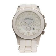 Marc Jacobs Pelly White Dial White Silicone Strap Watch for Women - MBM2565