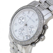 Michael Kors Runway White Dial Silver Steel Strap Watch for Women - MK5825