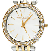 Michael Kors Darci Silver Dial Two Tone Steel Strap Watch for Women - MK3215