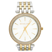 Michael Kors Darci Silver Dial Two Tone Steel Strap Watch for Women - MK3215