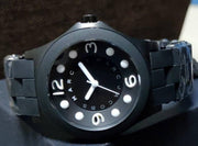 Marc Jacobs Pelly Black Dial Black Silicone Strap Watch for Women - MBM2528
