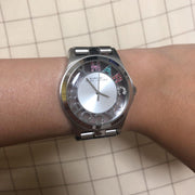 Marc Jacobs Henry Skeleton Silver Dial Silver Steel Strap Watch for Women - MBM3262