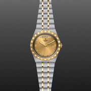 Tudor Royal Automatic Diamonds Gold Dial Two Tone Steel Strap Watch for Men - M28603-0006