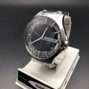 Armani Exchange Hampton Chronograph Black Dial Silver Steel Strap Watch For Men - AX2179