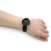 Daniel Wellington Iconic Motion Black Dial Rubber Strap Watch For Women - DW00100426