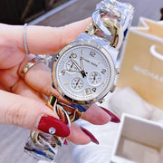 Michael Kors Runway Twist Silver Dial Silver Steel Strap Watch for Women - MK3149