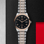 Tudor 1926 Automatic Black Dial Two Tone Steel Strap Watch for Men - M91651-0003