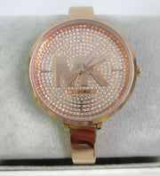 Michael Kors Blakley Crystals Rose Gold Dial Rose Gold Steel Strap Watch for Women - MK3631
