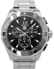 Tag Heuer Aquaracer Chronograph Black Dial Silver Steel Strap Watch for Men - CAY1110.BA0927