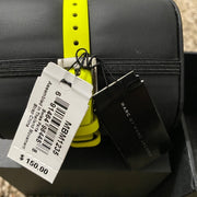 Marc Jacobs Henry White Dial Neon Yellow Rubber Strap Watch for Women - MBM1235