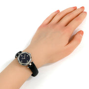 Gucci Diamantissima Quartz Diamonds Black Dial Black Leather Strap Watch for Women - YA141506