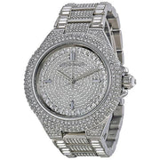 Michael Kors Camille Crystal Pave Dial Silver Steel Strap Watch for Women - MK5869