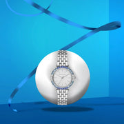 Michael Kors Darci Quartz White Dial Silver Steel Strap Watch For Women - MK4516