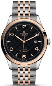 Tudor 1926 Automatic Black Dial Two Tone Steel Strap Watch for Men - M91651-0003
