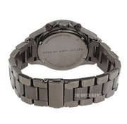 Marc Jacobs Rock Chronograph Gunmetal Grey Dial Grey Steel Strap Watch for Men - MBM3160