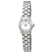 Marc Jacobs Amy Dinky White Dial Silver Steel Strap Watch for Women - MBM3225