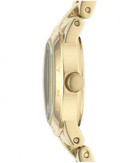 Marc Jacobs Mini Amy White Dial Gold Steel Strap Watch for Women - MBM3057