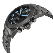 Marc Jacobs Larry Chronograph Black Dial Gunmetal Grey Steel Strap Watch for Men - MBM5031