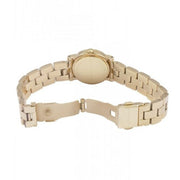 Marc Jacobs Mini Amy White Dial Gold Steel Strap Watch for Women - MBM3057