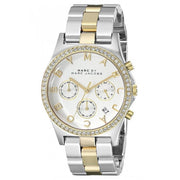 Marc Jacobs Henry Chronograph Silver Dial Two Tone Steel Strap Watch for Women - MBM3197