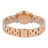 Marc Jacobs Mini Amy White Dial Rose Gold Steel Strap Watch for Women - MBM3078